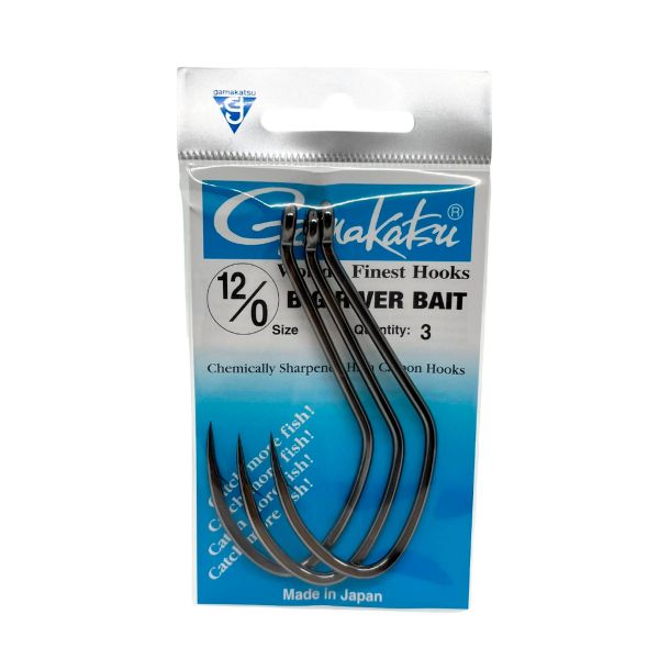 Anzol Big River Bait 12/0 Gamakatsu 3 Unidades