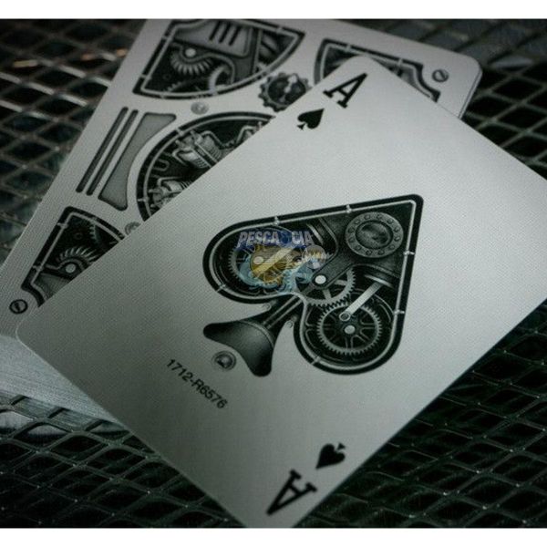 Baralho Jogos De Cartas Bicycle Silver Steampunk