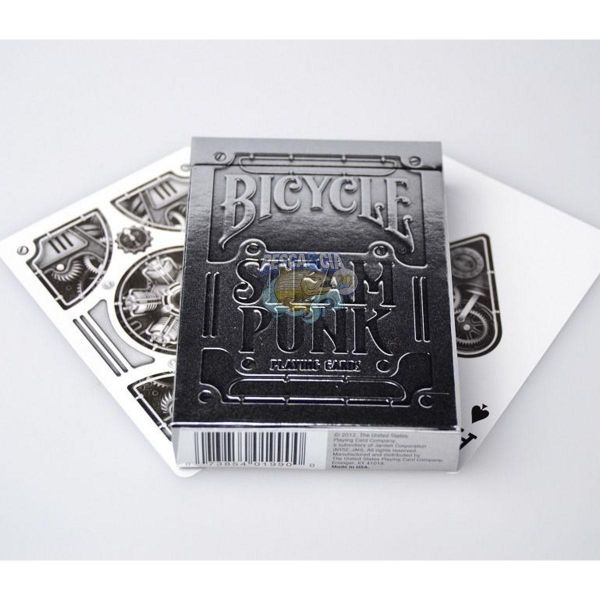 Baralho Jogos De Cartas Bicycle Silver Steampunk