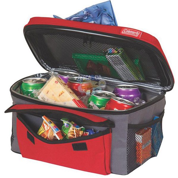 Bolsa Térmica Coleman 10 Latas - Vermelha e Cinza 