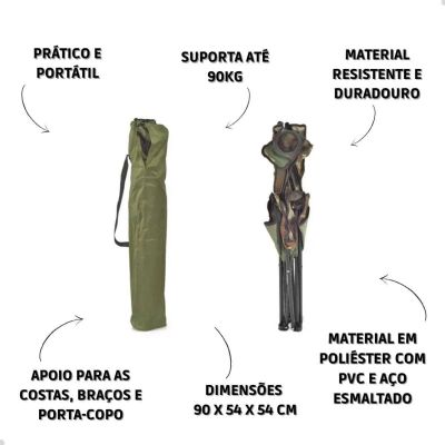 Cadeira Echolife Aurora Camuflado Ref. CA0007