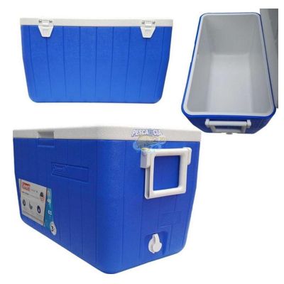 Caixa Térmica Coleman 48QT / 45,4L Com Termômetro - Azul  