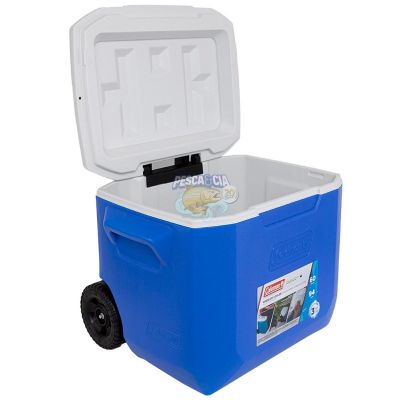 Caixa Térmica Com Rodas Coleman 60QT 56 Litros Azul