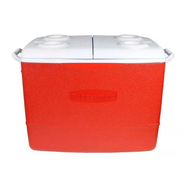 Caixa Térmica Cooler Rubbermaid 47l Vermelho