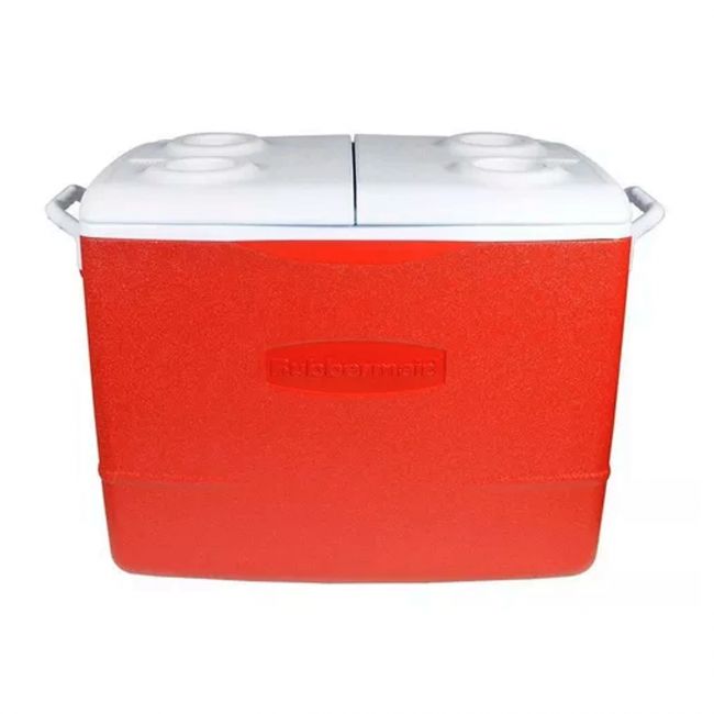 Caixa Térmica Cooler Rubbermaid 47l Vermelho