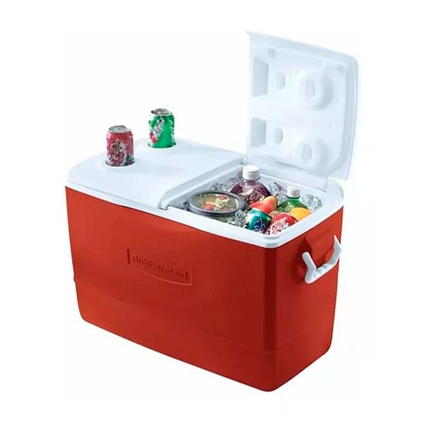 Caixa Térmica Cooler Rubbermaid 47l Vermelho