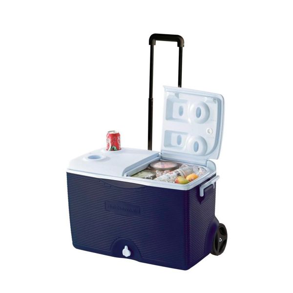 Caixa Térmica Victory Rubbermaid Com Rodas 43l Azul