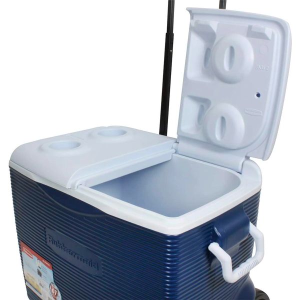 Caixa Térmica Victory Rubbermaid Com Rodas 43l Azul