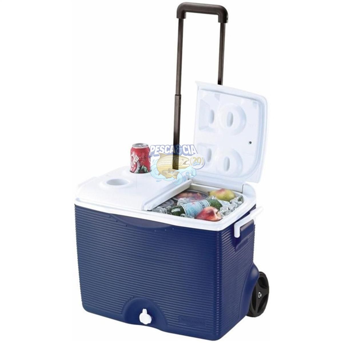 Caixa Termica Vict.rubbermaid Com Rodas 43l Azul