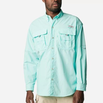 Camisa Columbia Bahama II Dark Army Verde Água Tam. G