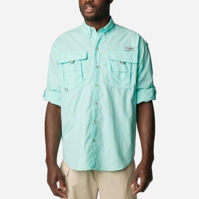 Camisa Columbia Bahama II Dark Army Verde Água Tam. P