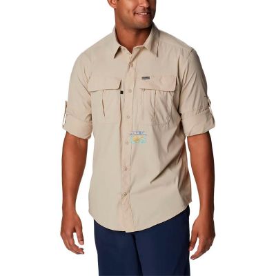 Camisa Columbia M/L Newton Ridge II Caqui G