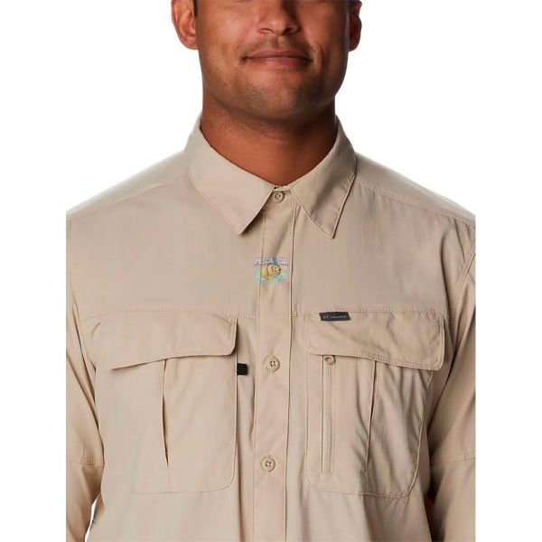 Camisa Columbia M/L Newton Ridge II Caqui G