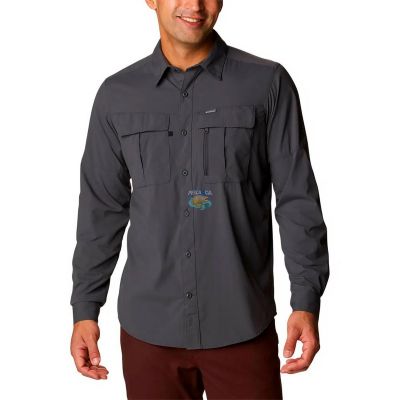 Camisa Columbia M/L Newton Ridge II Cinza Escuro G