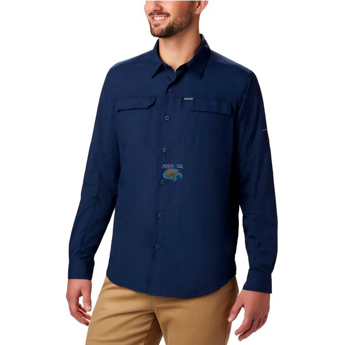 Camisa Columbia M/L Silver Ridge 2.0 Navy G