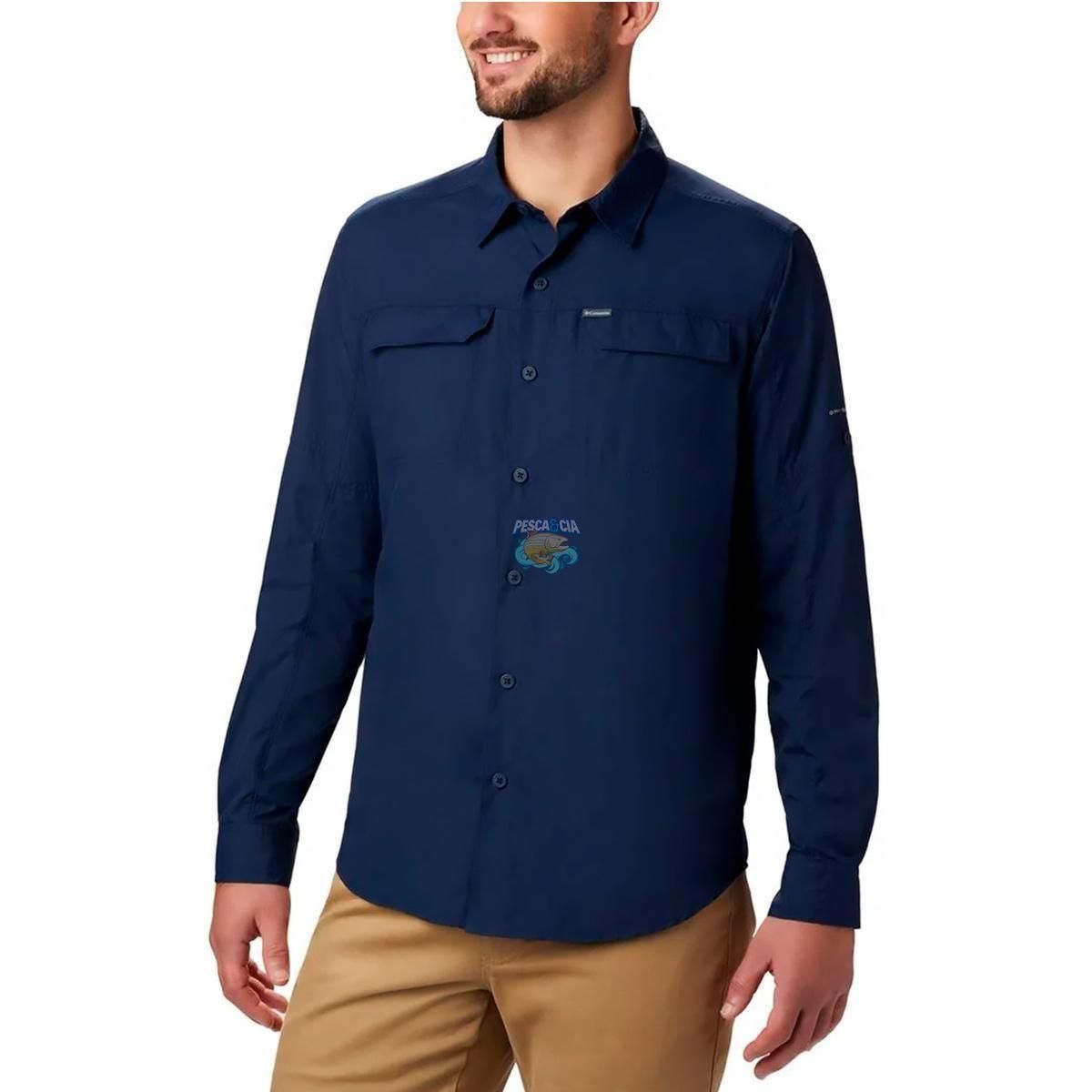 Camisa Columbia M/L Silver Ridge 2.0 Navy GG