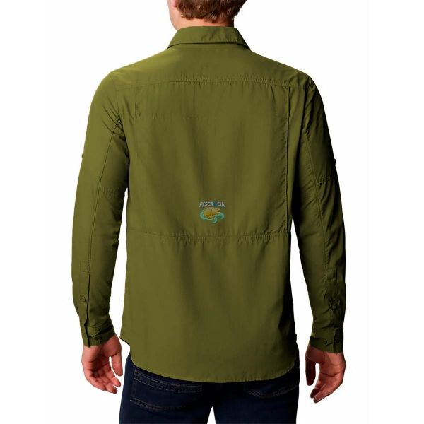 Camisa Columbia M/L Silver Ridge II Stone Green EGG 