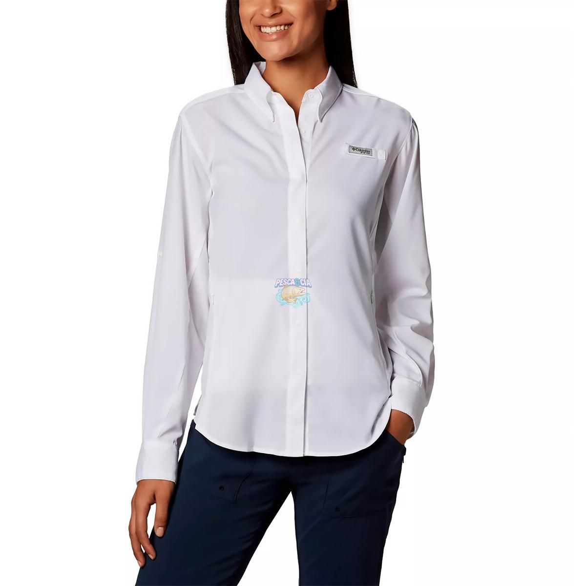 Camisa Columbia Tamiami Branca Feminina PP