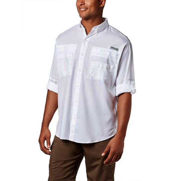 Camisa Columbia Tamiami II Branca Tam.P