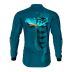 Camisa De Pesca Masculina BRK Azul Tucunaré Açu UV50 Tam. G 