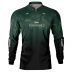 Camisa De Pesca Masculina BRK Fly Fishing Lure Verde Camo UV50 Tam. G