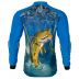 Camisa De Pesca Masculina BRK Tucunaré Amarelo Clara UV50 Tam. G1