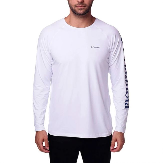 Camiseta Columbia Aurora M/L Branco Tam. EGG 