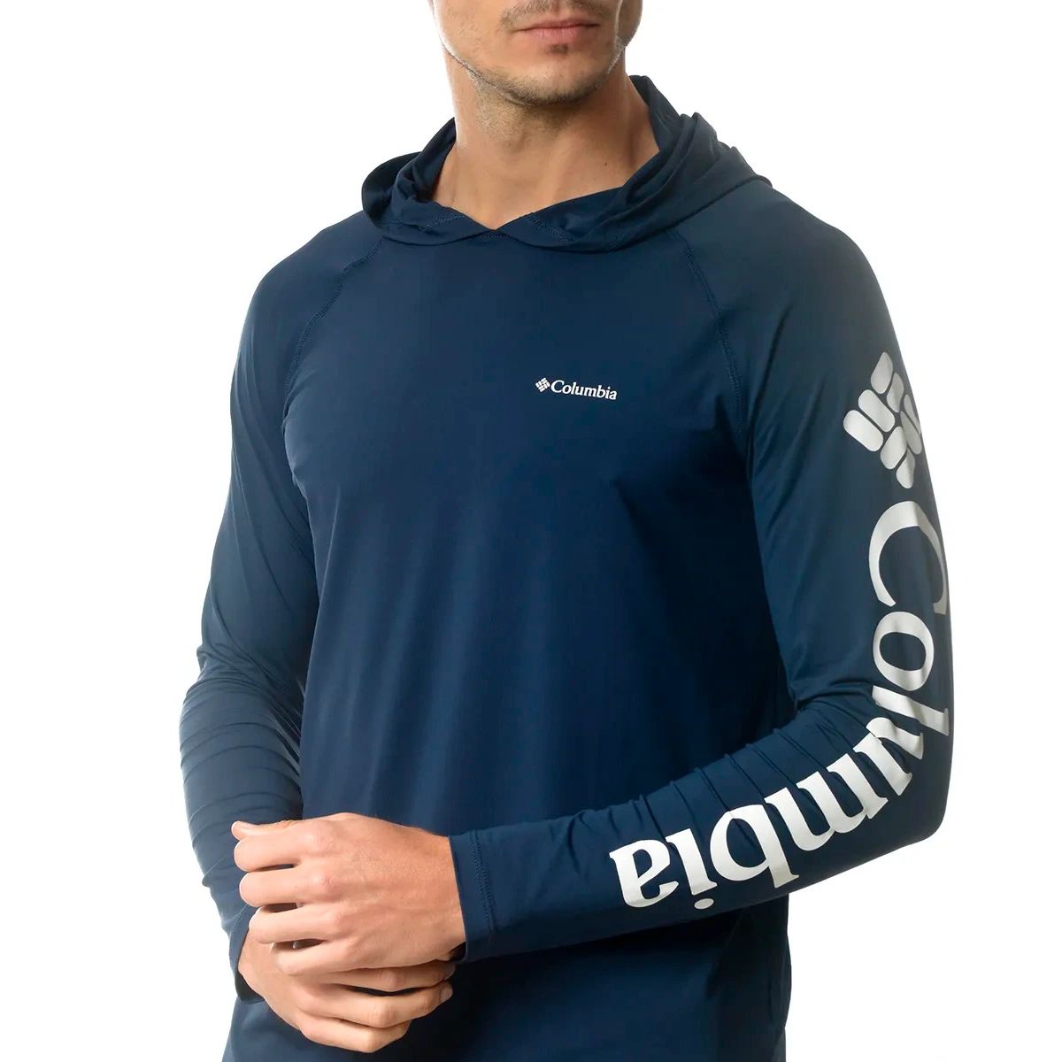 Camiseta Columbia Aurora M/L Capuz Dark EEG 320427511    