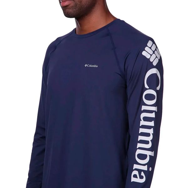 Camiseta Columbia Aurora M/L Dark G 320428511