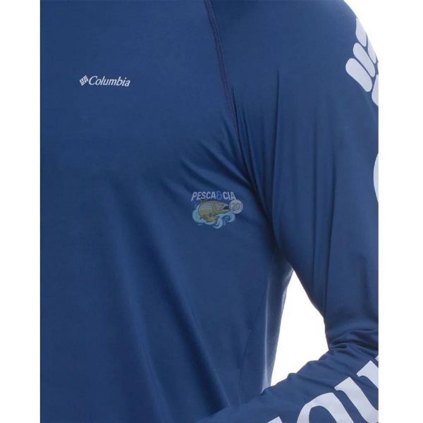 Camiseta Columbia Aurora M/L Surf Blue EEG