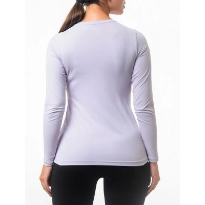 Camiseta Columbia Feminina Neblina M/L Lilas Tam. G