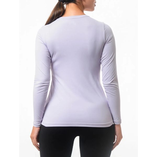 Camiseta Columbia Feminina Neblina M/L Lilas Tam. GG