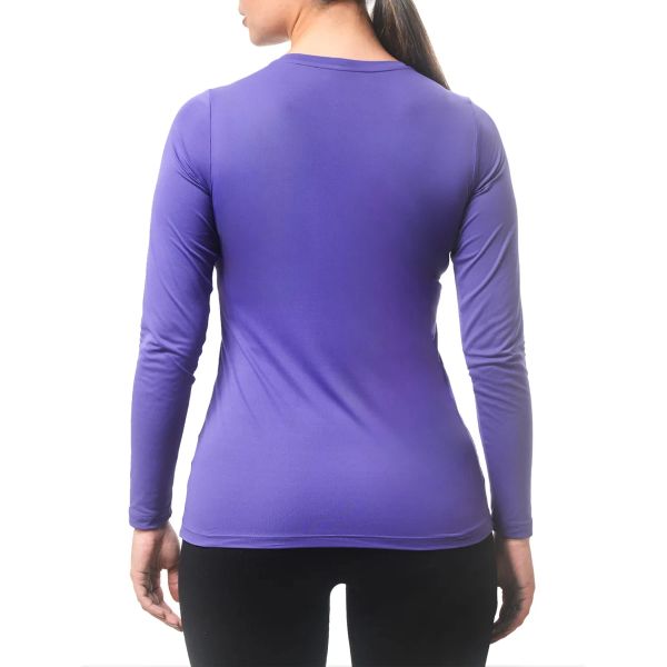 Camiseta Columbia Feminina Neblina M/L Roxo Tam. GG