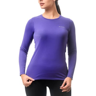 Camiseta Columbia Feminina Neblina M/L Roxo Tam. M