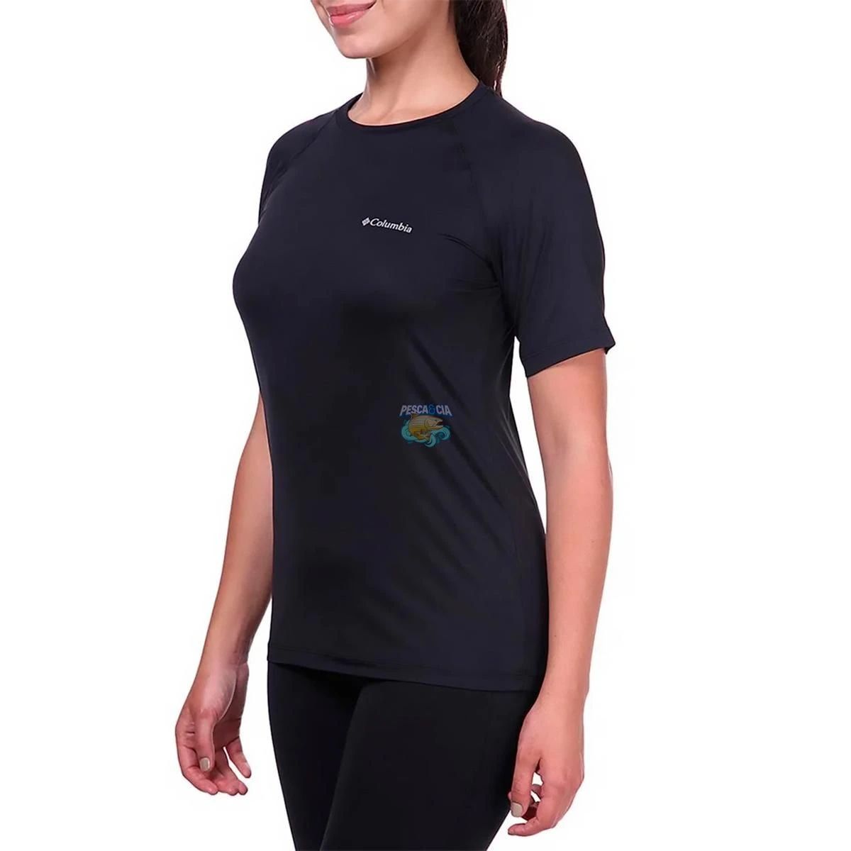 Camiseta Columbia Feminina Aurora M/C Preto GG 320432