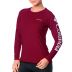 Camiseta Columbia Feminina Aurora M/L Bordo M 320431684