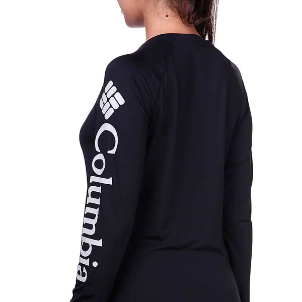 Camiseta Columbia Feminina Aurora M/L Preto GG 320431010