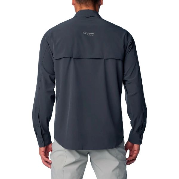 Camiseta Columbia Summit M/L Valley Woven LS Shark Tam. EGG