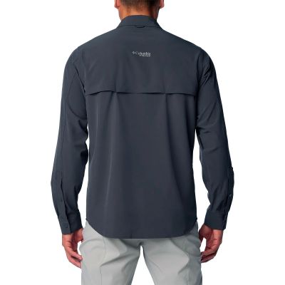 Camiseta Columbia Summit M/L Valley Woven LS Shark Tam. M