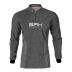 Camiseta De Pesca Masculina BRK Fishing Cinza Mesclado UV50 Tam. G1