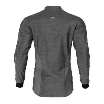 Camiseta De Pesca Masculina BRK Fishing Cinza Mesclado UV50 Tam. G1