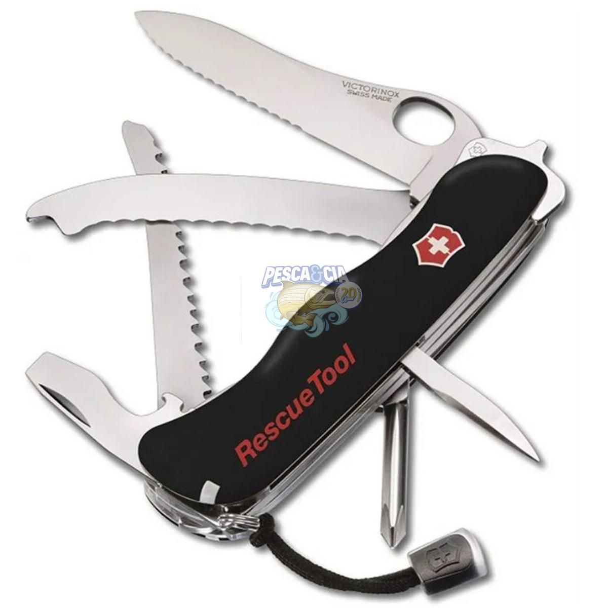 Canivete Victorinox 13 Ferramentas Rescuetool Black - 0.8623MWN3R