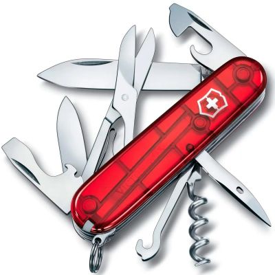 Canivete Victorinox Climber Vermelho Translúcido 1.3703.T 