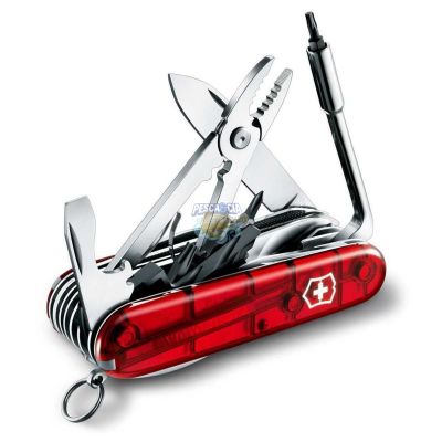 Canivete Victorinox Cyber Tool 39 Funções Vermelho Transparente