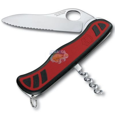 Canivete Victorinox Sentinel 3 Ferramentas Preto e Vermelho One