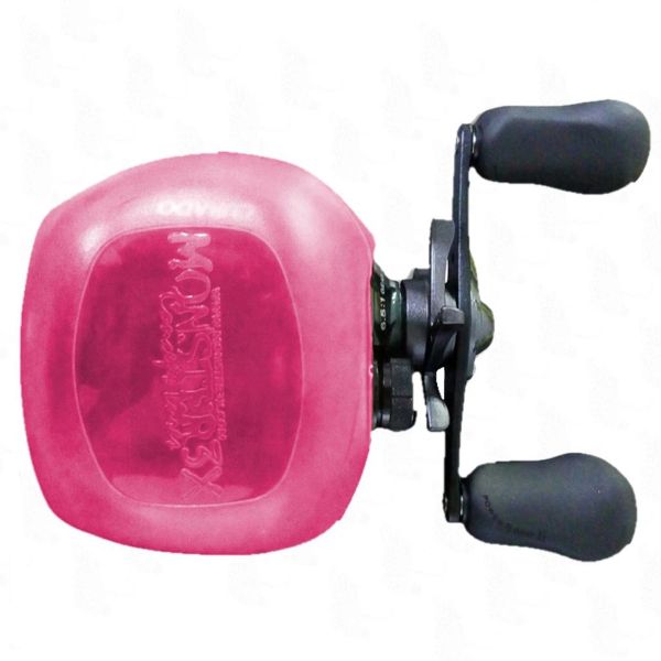 Capa Carretilha Monster 3X X-Bubble Rosa Esquerda