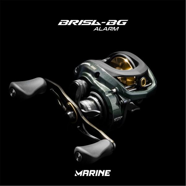 Carretilha Marine Sports Brisa BG Alarm - DIREITA - Drag 9kg e 8Rol