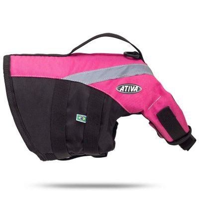 Colete Ativa Pet Aventura M Rosa - 9 a 18kg