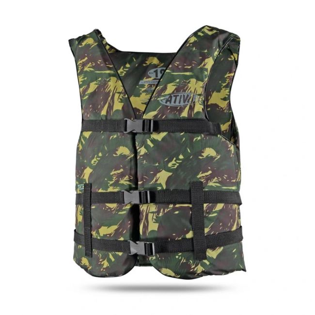 Colete Salva Vidas Ativa Canoa 10Kg Camuflado