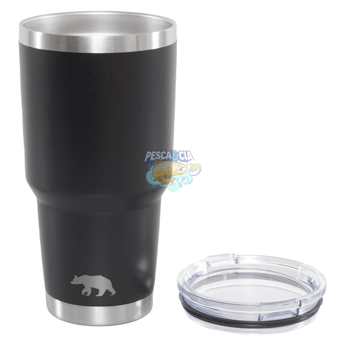 Copo Term Tumbler QGK Black Com tampa 887ml